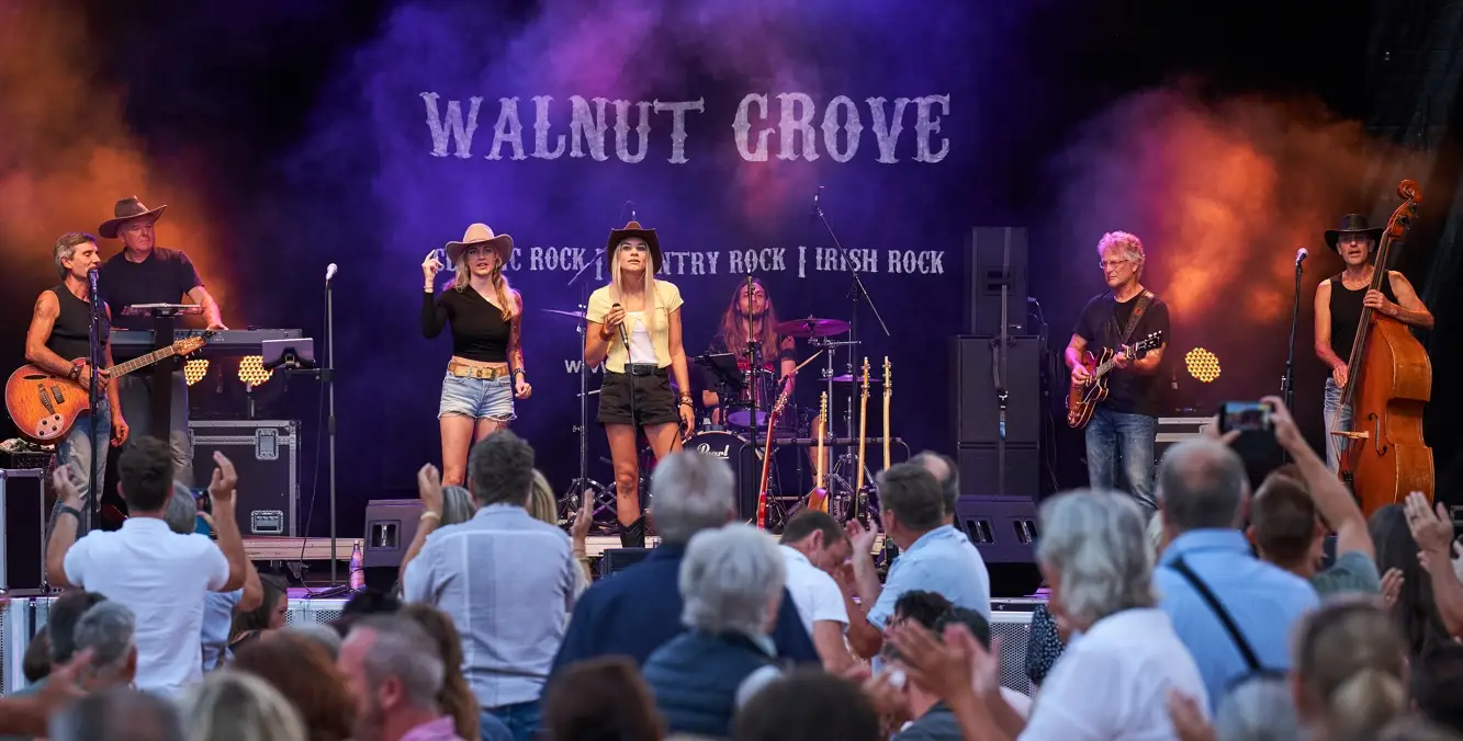 Konzertfoto der Band Walnut Grove