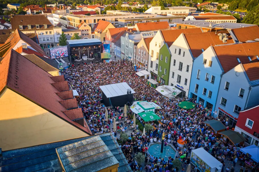 Drohnenansicht Dingfest